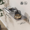 Danpoo Metal Wall Shelf, Small Floating Shelf Bathroom Wall Shelf, 16
