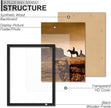 A PLUS MAX 9x12 Picture Frame Set of 6, Black Engineered Wood Frame for 9 x 12 Inch Picture Poster Photo, Light Weight 9 by 12 Frame with Wood-grain for Wall - 6 Pack/Black/9