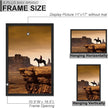 A PLUS MAX 11x17 Picture Frame, Black Engineered Wood Frame for 11 x 17 Inch Picture Poster Photo, Light Weight 11 by 17 Frame with Wood-grain for Wall - 1 Pack/Black/11 x17