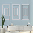 3 PCS Premade Wainscoting Panels Accent Wall Panels For Interior Wall Decor Easy DIY Build And Batten Chair Rail & Picture Frame Door Decor(12 x 24 + 6 x 12in)