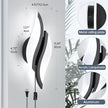 CANEOE Plug in Wall Sconces Set of Two 6000K Black Modern LED Wall Light Fixtures Acrylic Wall Sconce Lighting for Living Room Bedroom Bedside Bathroom Hallway Stairway Wall Lamp