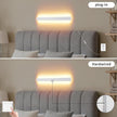 Modern Plug in Wall Sconces, 23.6 inch Frosted White LED Long Wall Lights, 12W Warm White 3000K Acrylic Indoor Wall lamp,with 59