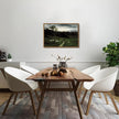 OIQArtOIQ Framed Vintage Landscape Wall Art Shepherd Natural Scenery Oil Painting Canvas Prints Country Farmhouse Aesthetic Decor Pictures for Kitchen Bedroom Living Room Bathroom