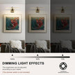 LED Modern Dimmable Picture Lights for Wall 15.75 Inch Hard-Wired Picture Frame Lights for Paintings Gallery Light with Adjustable Swing Arm Display Lights For Artwork, 7W, Warm White Antique Bronze