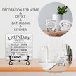 Laundry Room Sign With Iron Support, Home Bathroom Desk Laundry Room Decor Wood Sign Shelf Decor Farmhouse Housewarming Gifts Laundry You Gotta Know When to Hold Them Table Centerpiece - (a013)