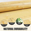 FONUNO Bamboo Wall Panel for Interior Decoration Bamboo Pole Wrap Roll Natural Wainscoting Paneling Decorative Wall Slat Covering for Living Room, Bedroom, Office (12 Inch x 96 Inch, Natural)