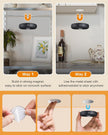 WILLED Puck Lights with Remote Control,3 Colors Under Cabinet Lighting Wireless,Rechargeable Battery LED Tap Light,Timer Function Stick On Lights for Kitchen,Cabinet,Counter,Closet, Shelf,3 Pack
