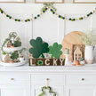 Lucky Wooden Sign St. Patrick's Day Table Decor Shamrock Home Office Table Top Decor Centerpiece Decorations for Tiered Trays Shelf Coffee Bar Mantle Windowsill