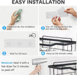 Lsnisni 14 Pack Shower Caddy Adhesive Replacement, Strong Adhesive Hooks, Waterproof Shower Adhesive Strips, No Drilling, for Bathroom Storage Shelves and Kitchen Racks