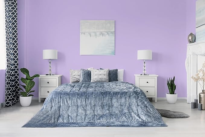 15.7"x118" Purple Wallpaper Peel and Stick Wallpaper for Bedroom Renter Friendly Wall Paper Purple Contact Paper for Cabinet Solid Color Self-Adhesive Removable Wallpaper Matte Vinyl Roll