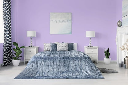 15.7"x118" Purple Wallpaper Peel and Stick Wallpaper for Bedroom Renter Friendly Wall Paper Purple Contact Paper for Cabinet Solid Color Self-Adhesive Removable Wallpaper Matte Vinyl Roll