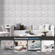 Art3d Decorative 3D Wall Panel, 32 Sq.FT PVC Interior Wall Decor for Living Room, Bedroom, Lobby, Office, Shopping Mall, White