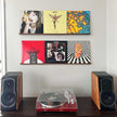 Vinyl Record Shelf - A 3-Feet Long Display Shelf Made of Solid Walnut - A Wall Mount for Your Favorite Records -This Vinyl Record Holder Fits All Records (Walnut)