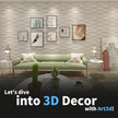 Art3d Decorative 3D Wall Panel, 32 Sq.FT PVC Interior Wall Decor for Living Room, Bedroom, Lobby, Office, Shopping Mall, White