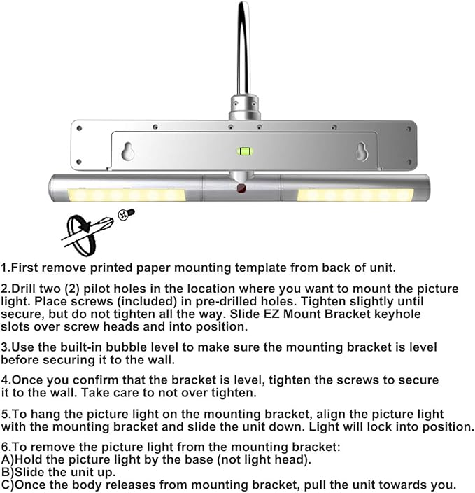 BIGLIGHT Wireless Battery Operated LED Picture Light with Remote, 13In Rotatable Light Head with 3 Lighting Modes, Dimmable Display Lamp with Timer for Picture Frame Painting Portrait Wall Art, Silver