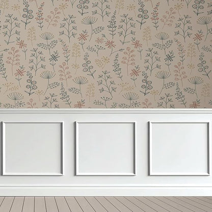 3-Frame 24" x 24" Premade Accent Wall Molding Kit, Ready-to-Assemble Wainscoting Panels, Pre-Cut Chair Rail Moulding Trim Picture Frame for Home Décor