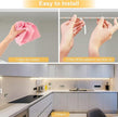 LAFULIT 8 PCS Under Cabinet Lighting Kit, Bright Under Cabinet Lights, Flexible Led Strip Lights with RF Remote and Power Adapter, for Kitchen Cabinet Shelf Desk Counter, 4000K Neutral White, 13ft