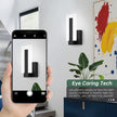 Modern LED Wall Sconce, Black Indoor Wall Light Fixtures, 6000K Cold White Wall Mounted Lamp Set of 2, Acrylic Wall Sconce Lighting for Hallway, Bedroom, Stairway, Corridor, Bathroom