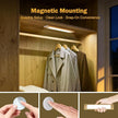 V4light Rechargeable Motion Sensor Under Cabinet Light, Magnetic LED Bar with 1500mAh Battery, Silver Aluminum Cabinet Lighting, Dimmable 3 Color Temperatures for Kitchen, Pantry & Closets (9 in)