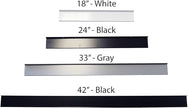 Floating Ledge, Photo Shelf, Art Ledge - Very Durable and Made in The USA (Black, 18