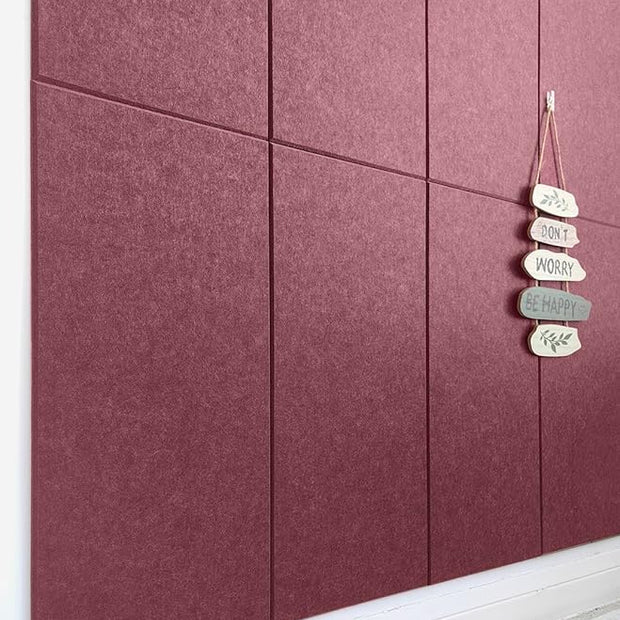 Acoustic Panels 12-Pack Soundproof Wall Panels 24"X12"X0.35" Sound Panels High Density Sound Dampening Panels - Red Wine