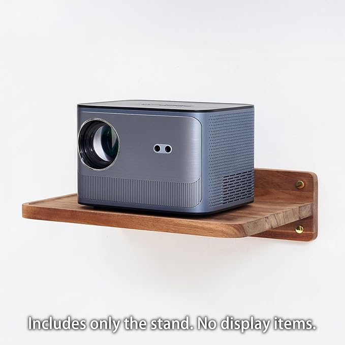 SARUFO Acacia Wood Projector Shelf for Wall Mount, 14.2
