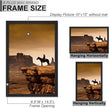 A PLUS MAX 10x15 Picture Frame Set of 4, Black Engineered Wood Frame for 10 x 15 Inch Picture Poster Photo, Light Weight 10 by 15 Frame with Wood-grain for Wall - 4 Pack/Black/10 x15