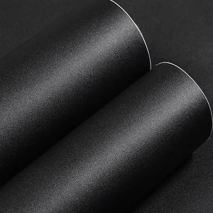 Yancorp 31.5"x394" Matte Black Contact Paper Peel and Stick Wallpaper Removable Contact Paper for Bedroom Kitchen Cabinest Self-Adhesive Drawer Stick and Peel Countertop