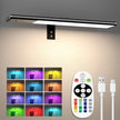 Diomart Picture Lights for Wall, 12'' Dimmable Remote LED Art Light with 15 Color Temps, USB-C Rechargeable Battery Picture Light Wireless, Timer, for Paintings, Canvas, Photos, Bedroom（Black） ﻿