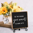 Inspirational Office Decor, Be The Person You Want to Work With Plaque, Office Gifts for Women Men Coworker, Motivational Office Table Desk Cubicles Accessories Decorations