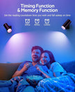 LED Wall Sconces, Battery Wall Sconces Set of Two with Rechargeable Battery Operated 12RGB and 3CCT Dimmable Wireless Magnetic Lights, for Bedroom Bedside Reading Living Room Picture