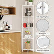 SUNMORY 5 Tier Corner Shelf Stand, Industrial 65