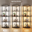 4-Pack Under Shelf Lighting for 5 Tier Corner Shelf Stand,Ultra-Bright 10 Dimmable Slim Stick on Lights,3-Color Timer 3/9/12H,Decor Lights for Living Room, Bedroom,Kitchen Storage Display Rack