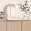 Oval Bathroom Mirror Capsule Wall Vanity Mirror, 24