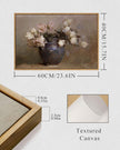 InSimSea Framed Canvas Wall Art Vintage Decor, Room Decor Large Artwork for Roses Floral Paintings Framed Wall Art Prints for Office Kitchen Bathroom Decorations, 16
