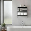 Fixwal Floating Shelves for Wall, Wood Wall Mounted Shelves for Bedroom, Bathroom, Living Room, Kitchen Storage and Decor(Black, Set of 3, 16.5 Inch)
