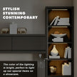 JUSJUBR 4PCS x 12inch Display Cabinet Lights Warm White, Dimmable LED Shelf Lighting with Memory Function, Bookshelf Lighting, LED Lights for Display Case/Pantry/Closet/Safe, 3000K