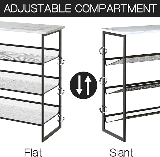Garden 4 you Shoe Rack for Entryway 4 Tiers 11.8