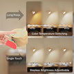 Koopala 2PACK LED Wall Lamps with Rechargeable Battery Operated, Wall Mounted Lights with 3 Brightness 3 Color Temp Removable Charging 360°Rotate Magnetic, Cordless Wall Sconces for Reading Bedside