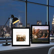 10x10 Picture Frame Set of 9, Display Pictures 8x8 with Mat or 10x10 without Mat, Multi Collage Gallery Square Photo Frames for Wall or Tabletop,Black