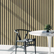 Wallpaper Peel and Stick Wood Grating Stripe Self-Adhesive Wallpaper Faux Wood Contact Paper Wood Slats Self Adhesive Wall Paper PVC Vinyl Film Removable Waterproof (Wood B, 17.3