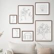 puthiac 16x16 Solid Oak Wood Picture Frame, Fits 12x12 with Mat or 16x16 Without Mat, Wall Display Only, Plexi Front, 3 Pack, Walnut