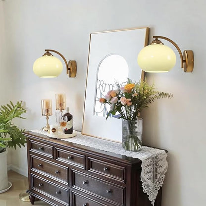 Vintage Green Glass Wall Sconce Brass Gold Wall Light Fixture Hardwired Mid Century Modern Bathroom Vanity Light Fixture