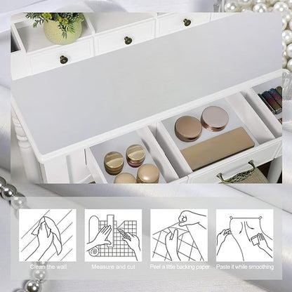 Pearl White Peel and Stick Wallpaper 15.7"×118" Metallic Textured Contact Paper Modern Waterproof Wallpapers Removable Self Adhesive Vinyl DIY Decor Wall paper for Bedroom kitchen Cabinets Fridge