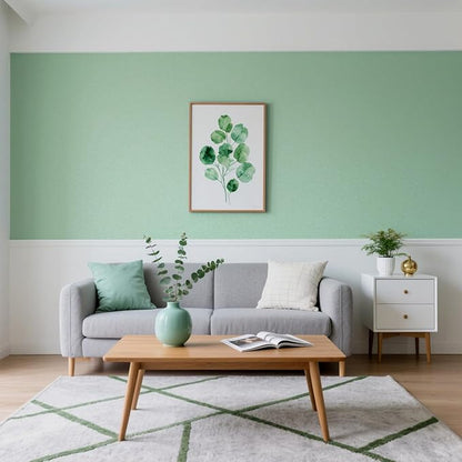 Yancorp 16"x120" Matte Green Contact Papaer Peel and Stick Wallpaper Vinyl Wrap Countertop Wallpapers Waterproof for Cabinets Drawers Bedroom Kitchen Self-Adhesive Wallpaper
