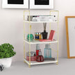 3-Tier Kitchen Spice Rack, Freestanding Stackable Organizer Shelf, Bathroom Countertop Storage Shelf, Cosmetic Organizer Holder, Square Standing Rack (Golden)