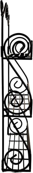 Spectrum Diversified Scroll Wall-Mounted Traditional Spice Rack Organizer for Cabinet & Kitchen, 3-Tier, Beauty & Nail Polish, 43710