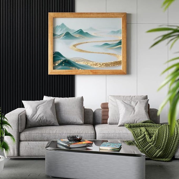 Art3d 4-Piece 94 x 12.6 Inch Acoustic Lightweight Slat Wall Panel - Waterproof Wood Textured Wainscoting Panel of 33 Sq.Ft for Bedroom, Home Theater Office Accent Wall, Matte Black