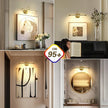 Modern LED Picture Light Hardwired, 16.5 Inch Dimmable Gallery Art Light with 270° Rotatable Lamp Head, Brass Wall Sconce for Paintings Display, 3000K Warm White, Metal Swing Arm Art Lamp for Mirror