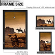 A PLUS MAX 6x10 Picture Frame Set of 6, Black Engineered Wood Frame for 6 x 10 Inch Picture Poster Photo, Light Weight 6 by 10 Frame with Wood-grain for Wall - 6 Pack/Black/6